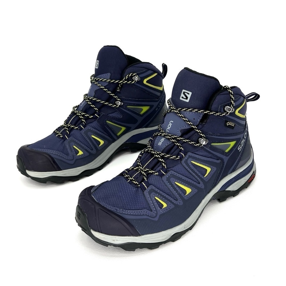 Salomon X Ultra 3 Mid GTX Hiking Boots Women’s Size 9.5 Blue Goretex EUC - Picture 13 of 13